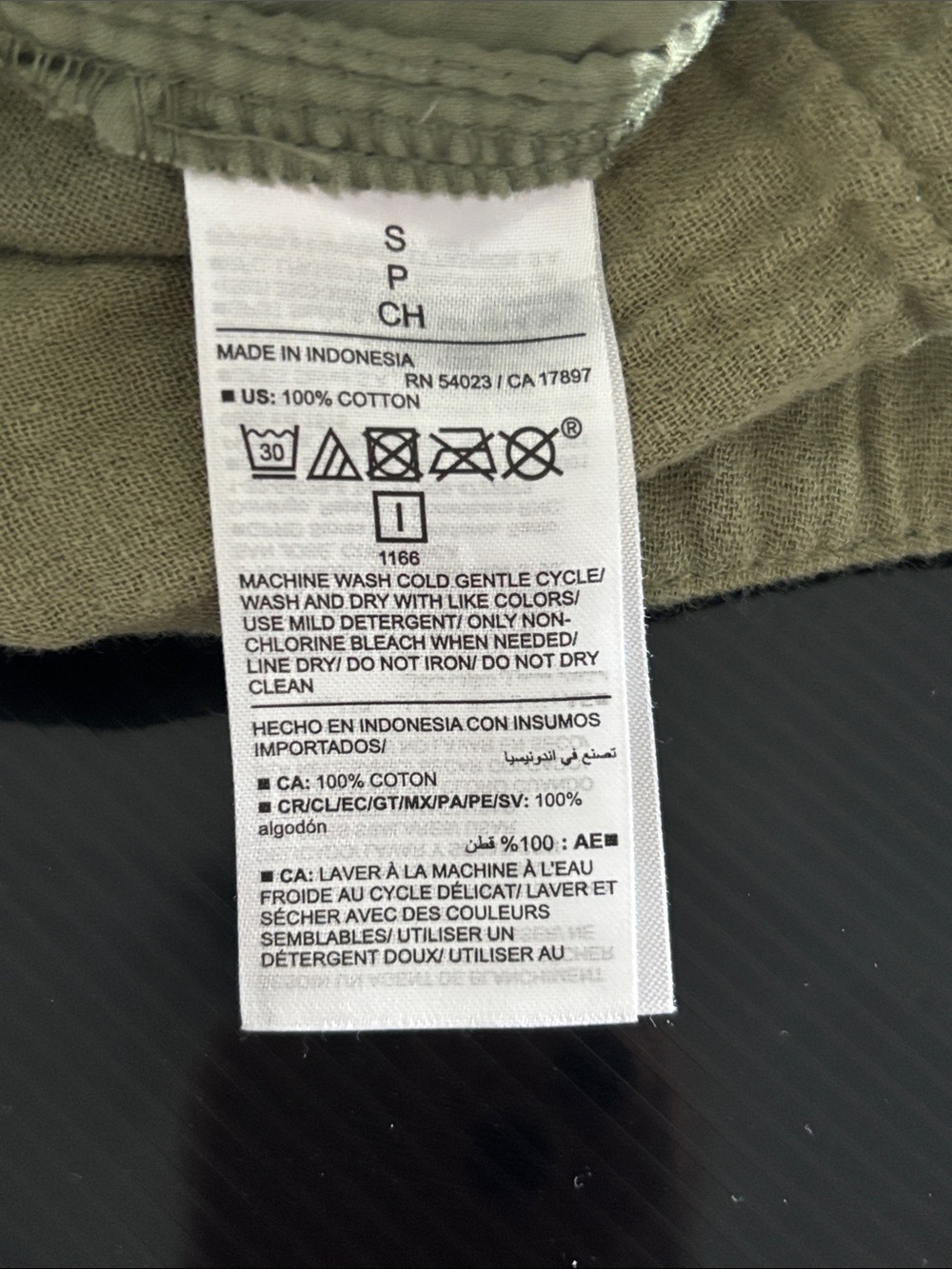 Old Navy Olive Green Two-Piece Button Shirt & Shorts Set - Picture 3 of 3